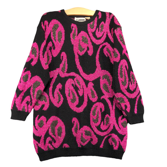 Distinctly Different Women's Tunic Knit Sweater Multi Plus Size 18W Crew Neck - Picture 1 of 11